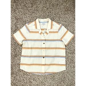 NWT Madewell Camp Shirt in Stripe
